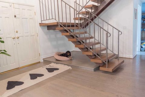 Encino Solid Walnut Stair Installation